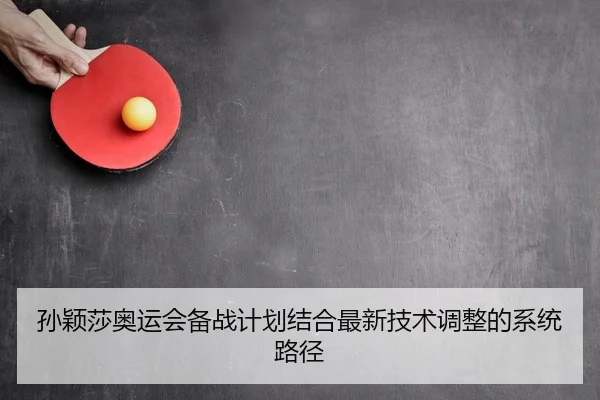 孙颖莎奥运会备战计划结合最新技术调整的系统路径